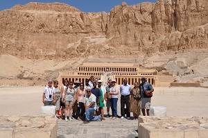 With Tour Group at Hatshepsut